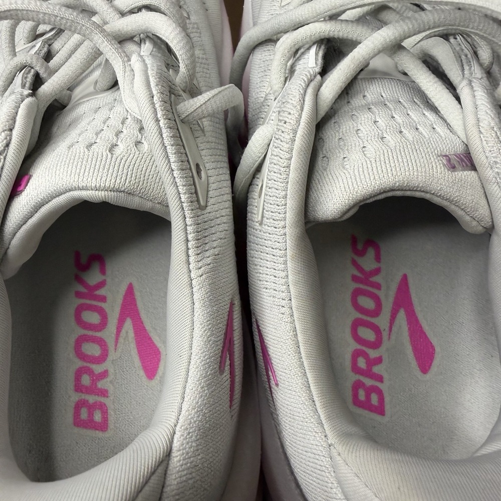 Brooks Glycerin Max 2 Grey Pink White 1204681B048 Women Size 8.5 Running Shoes - Picture 9 of 9